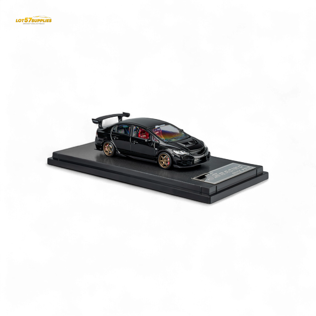 (Pre-Order) Microturbo Custom FD2 J'S Racing - Metallic Black 1:64