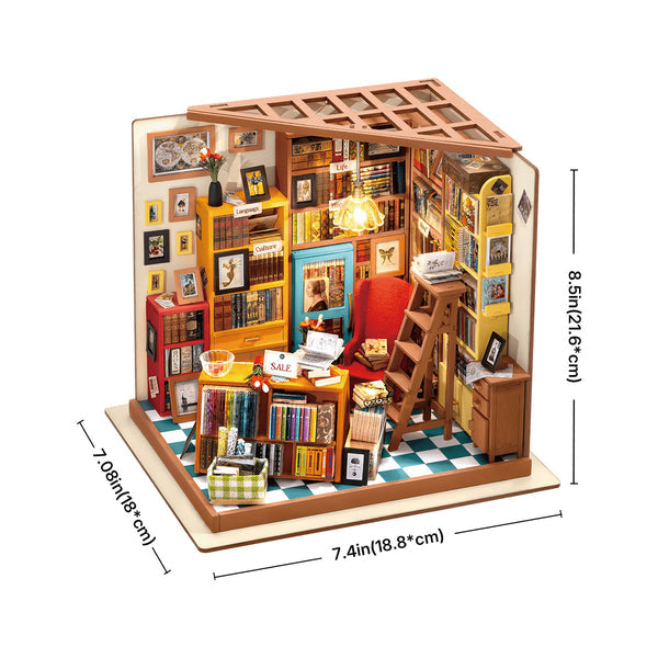 Rolife - Sam's Study Library DIY Miniature House Kit DG102