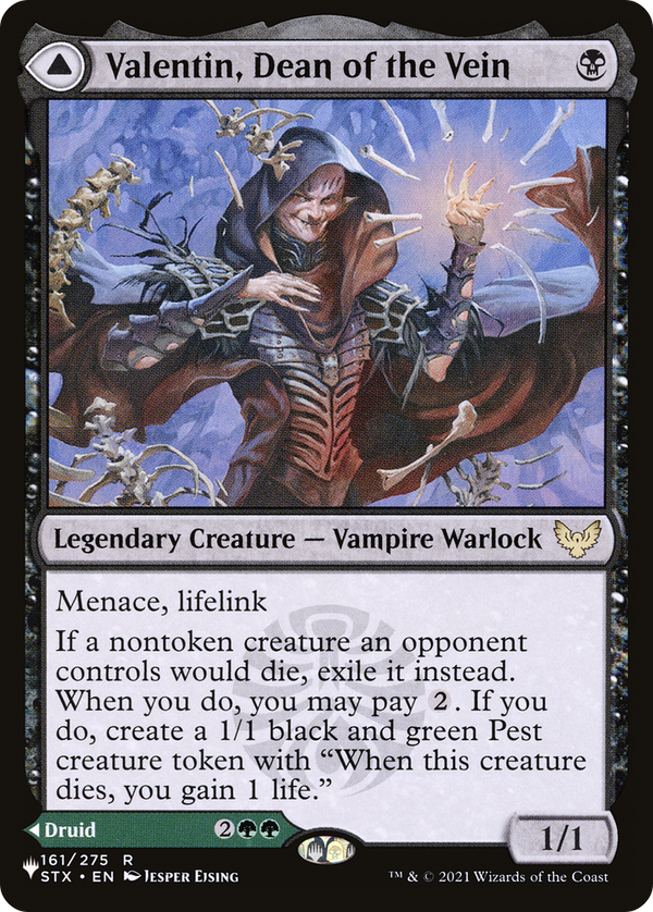 Valentin, Dean of the Vein // Lisette, Dean of the Root (LIST-STX-161) - The List