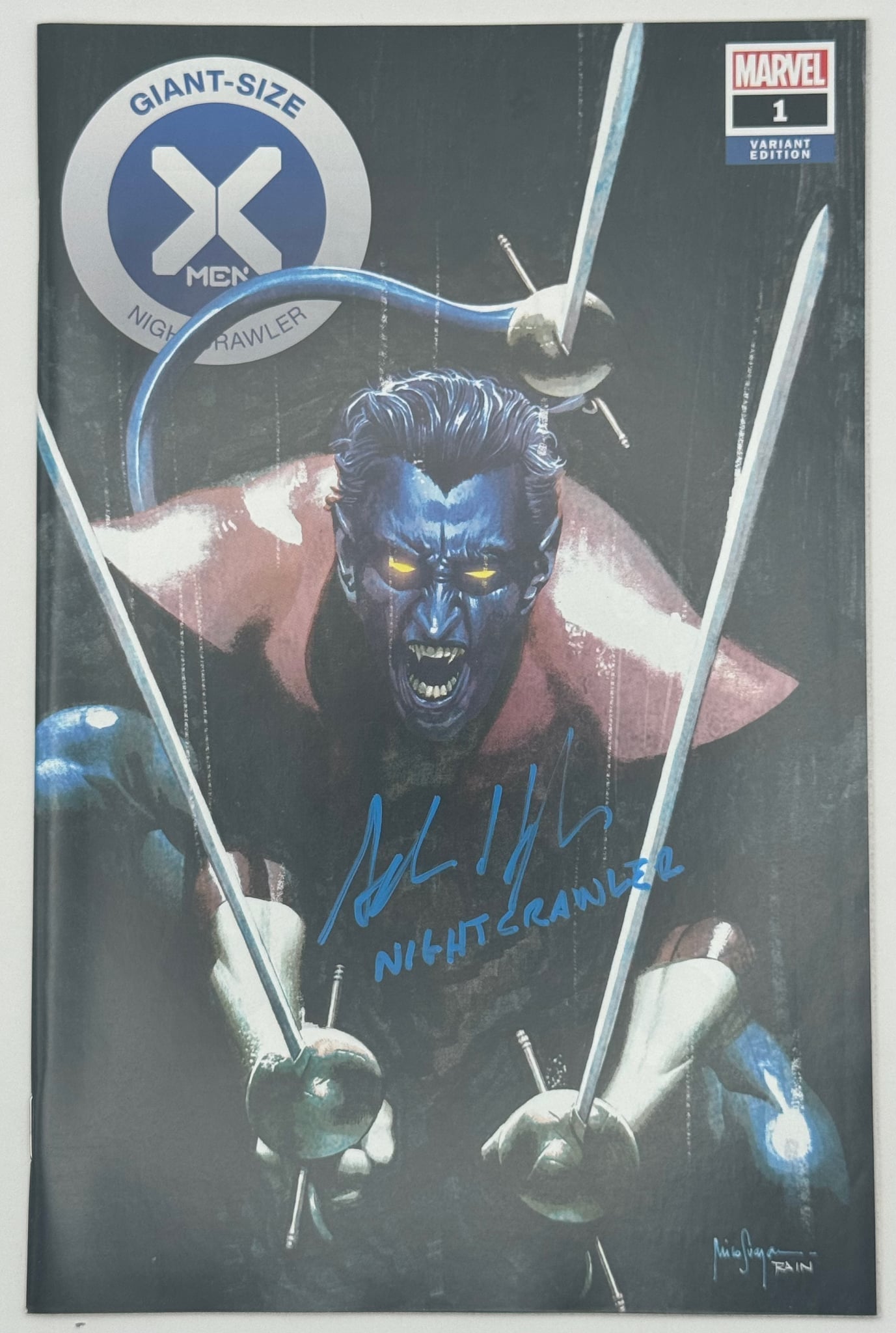 [Signed by Adrian Hough] GIANT SIZE X-MEN NIGHTCRAWLER #1 UNKNOWN COMICS MICO SUAYAN EXCLUSIVE VAR [IN STOCK] - Collectors World Toys Main image