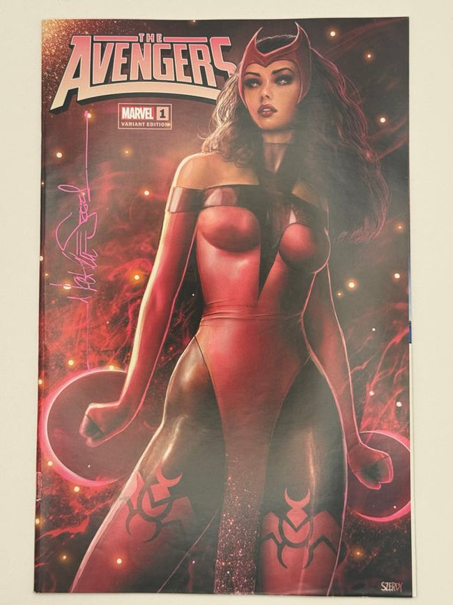 [Signed by Nathan Szerdy] AVENGERS #1 UNKNOWN COMICS NATHAN SZERDY EXCLUSIVE VAR [IN STOCK] - Collectors World Toys Hover Image