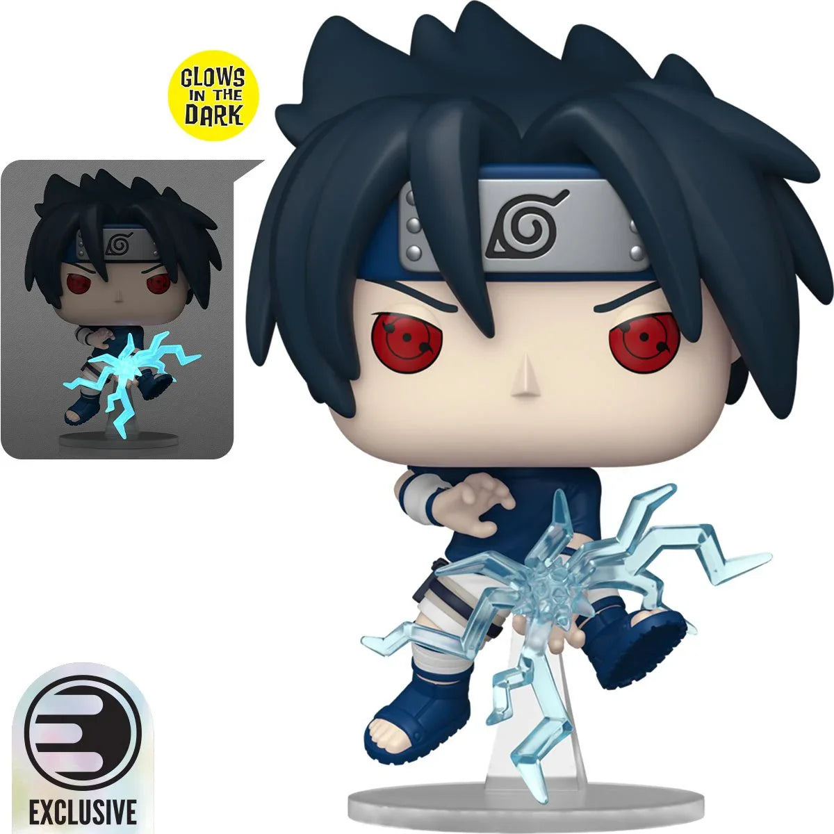 Naruto Sasuke Uchiha (Chidori) Glow-in-the-Dark Funko Pop! Vinyl Figure #1969 - Entertainment Earth Exclusive - Collectors World Toys Main image
