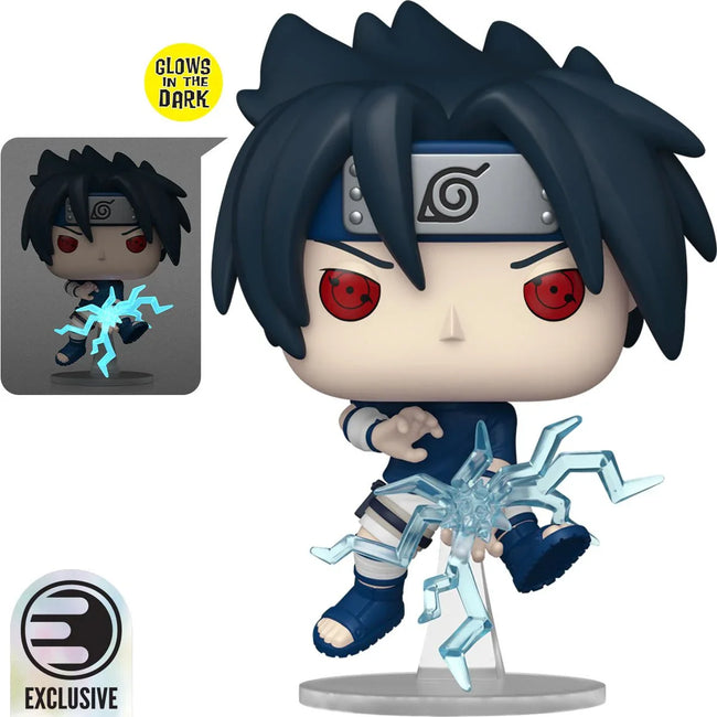 Naruto Sasuke Uchiha (Chidori) Glow-in-the-Dark Funko Pop! Vinyl Figure #1969 - Entertainment Earth Exclusive - Collectors World Toys Hover Image
