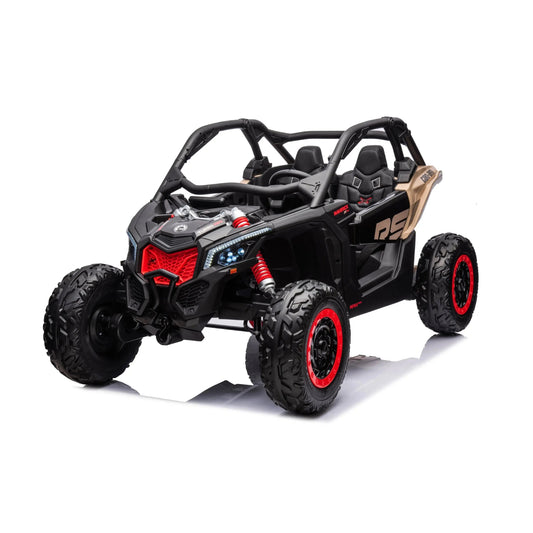 2x24V 4x4 Can-Am Maverick 2 Seater Ride on UTV for Kids Khaki