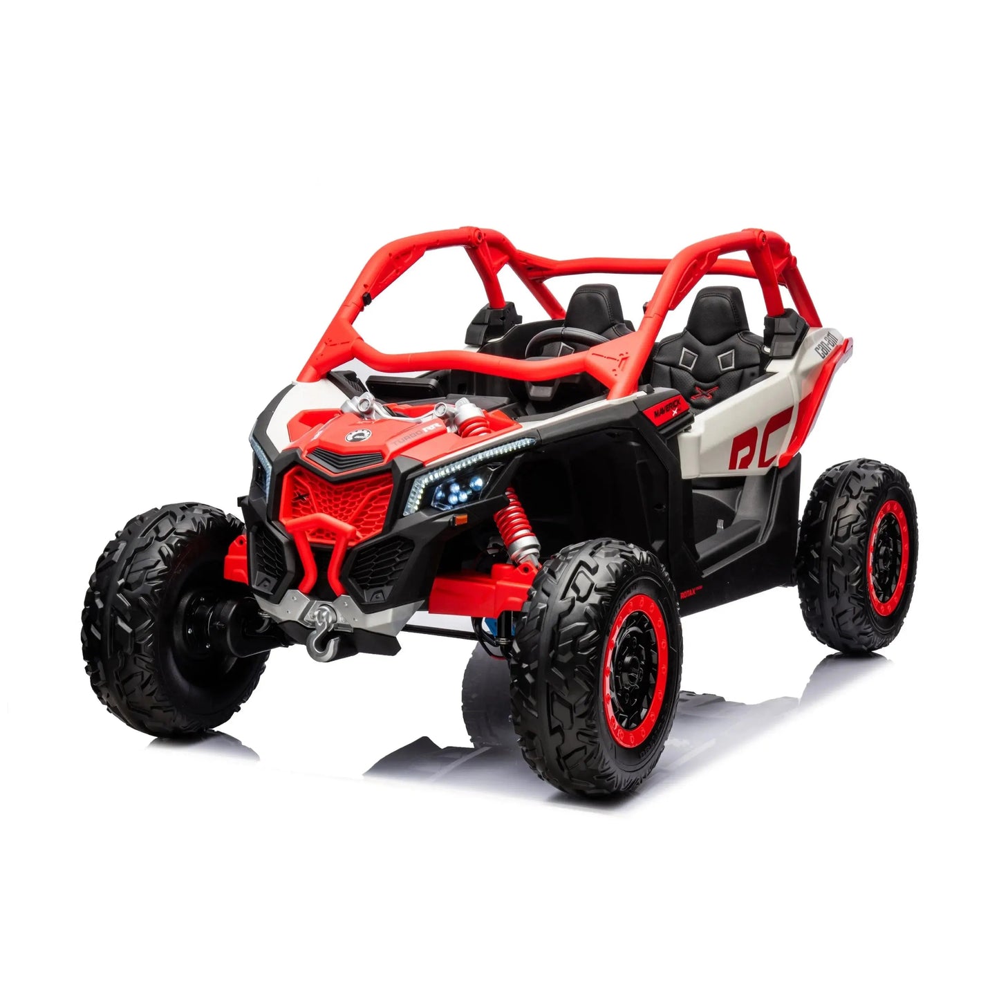 2x24V 4x4 Can-Am Maverick 2 Seater Ride on UTV for Kids Red