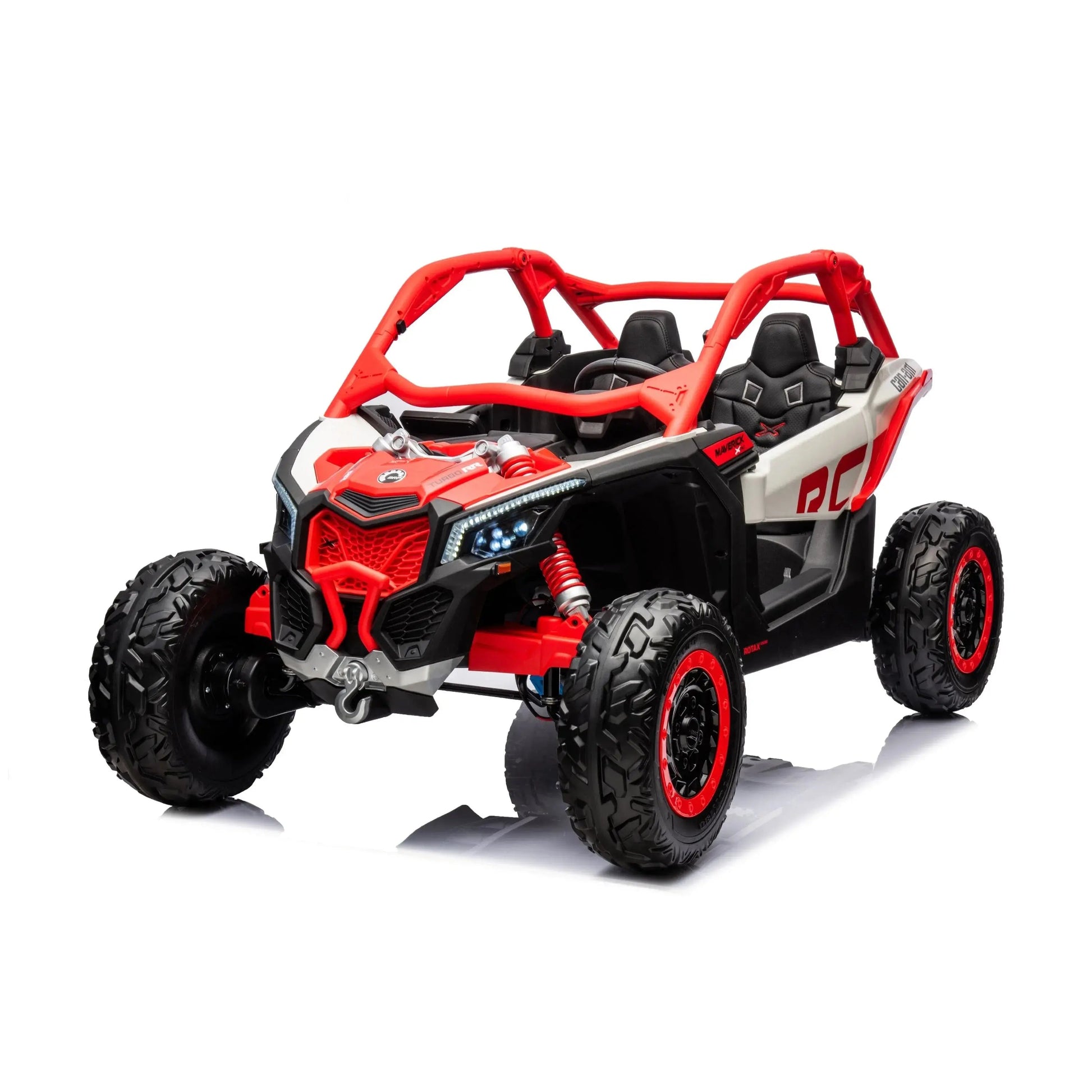 2x24V 4x4 Can-Am Maverick 2 Seater Ride on UTV for Kids Red