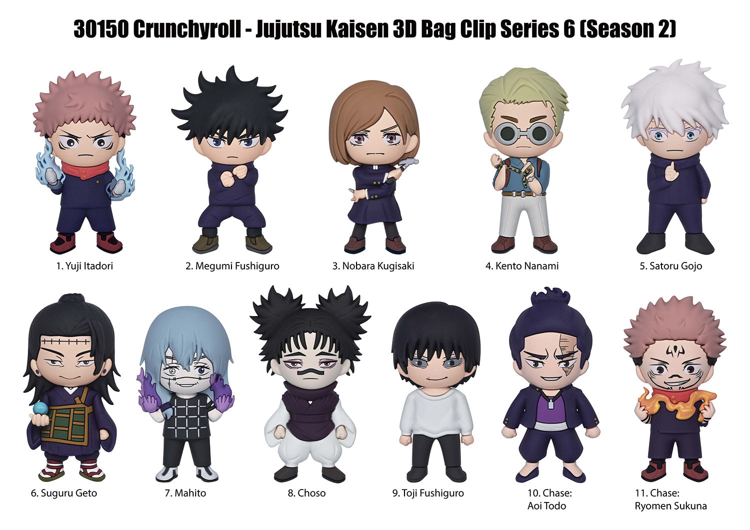 Jujutsu Kaisen 3D Foam Bag Clip Series 6 - Blind Bag Collectible Secondary image