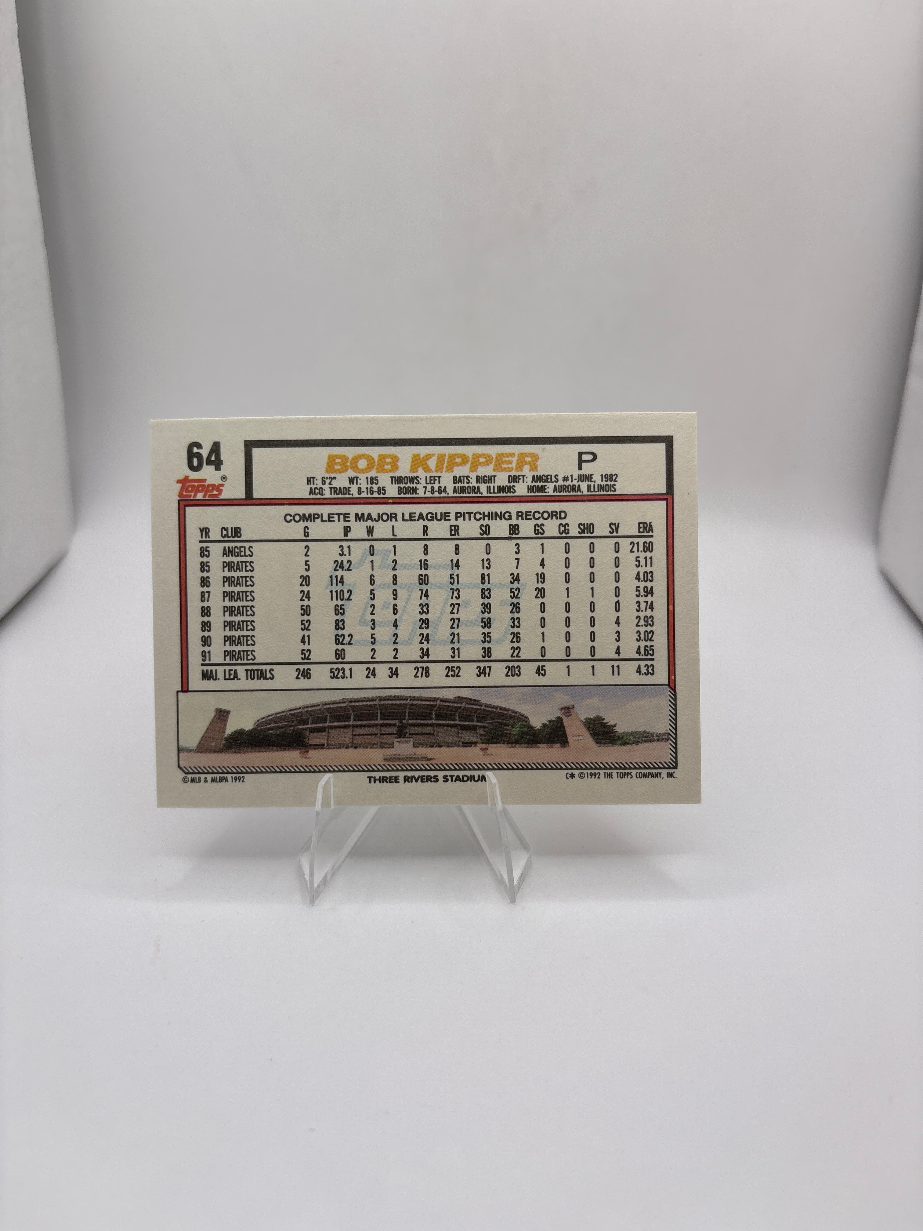 Topps Bob Kipper