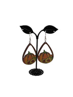 Fall pumpkin earrings