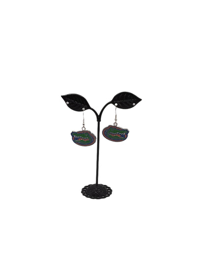 Florida Gator football earrings