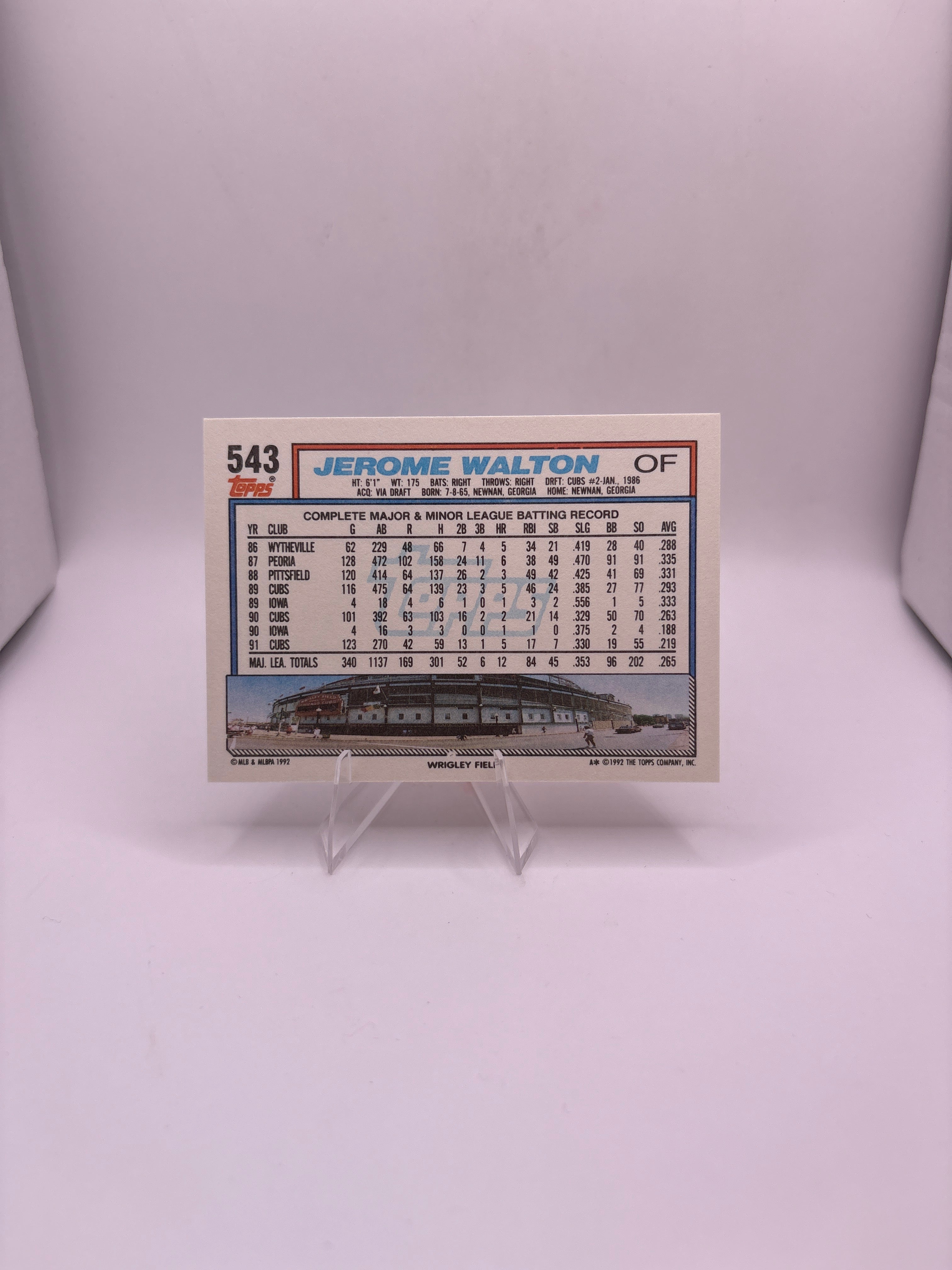 Topps Jerome Walton