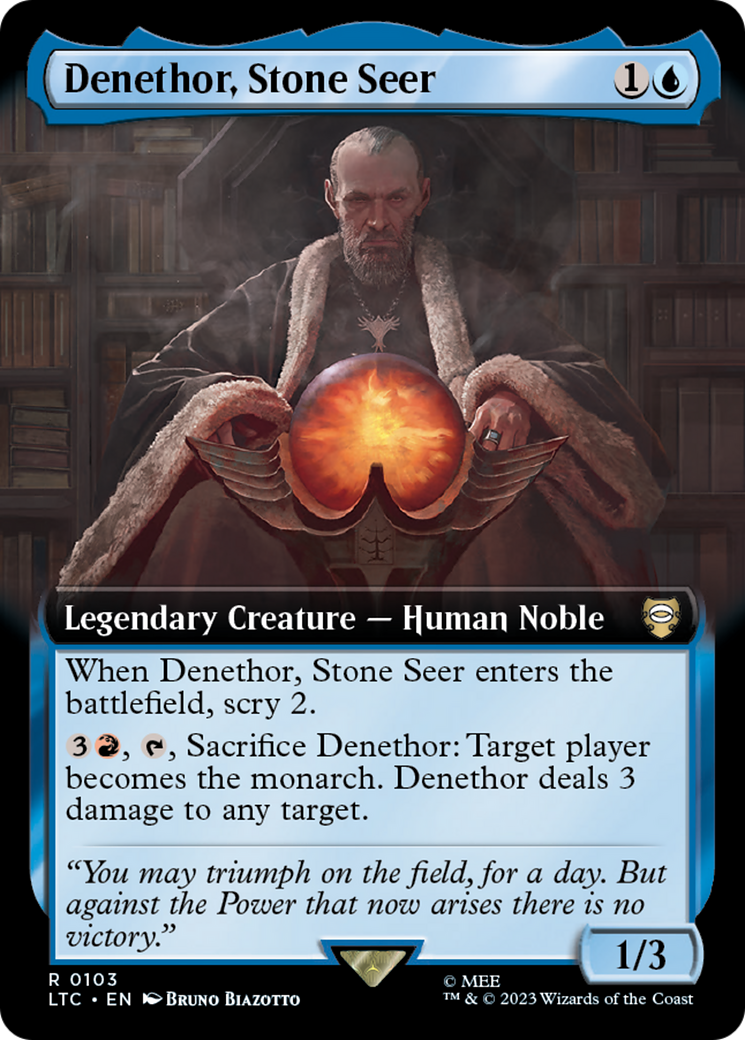Denethor, Stone Seer (LTC-103) - Tales of Middle-earth Commander: (Extended Art)