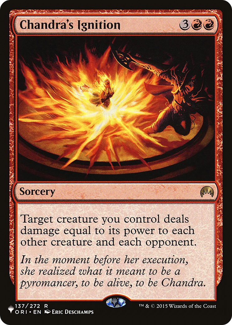 Chandra's Ignition (LIST-ORI-137) - The List