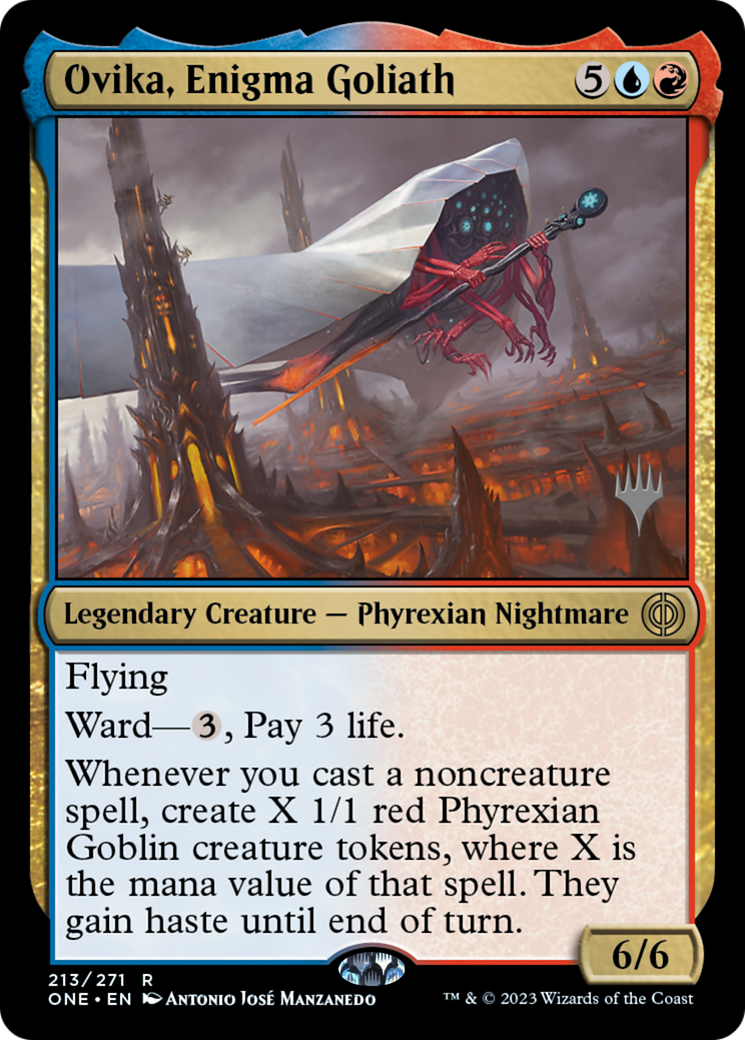 Ovika, Enigma Goliath (PPONE-213P) - Phyrexia: All Will Be One Promos