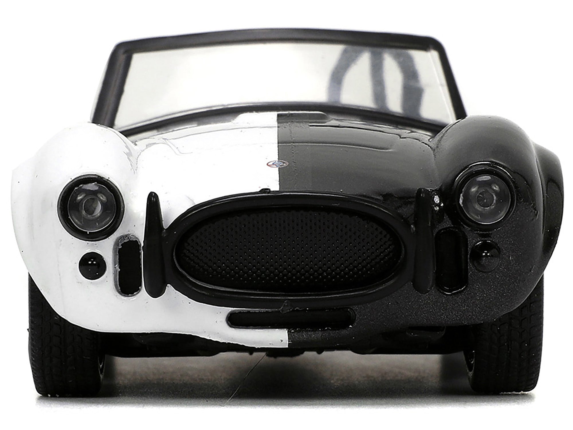 1965 Shelby Cobra 427 S/C #2 Black Metallic and White and Harvey Two-Face Diecast Figure "Batman" "Hollywood Rides" Series 1/32 Diecast Model Car by Jada