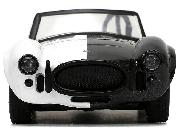 1965 Shelby Cobra 427 S/C #2 Black Metallic and White and Harvey Two-Face Diecast Figure "Batman" "Hollywood Rides" Series 1/32 Diecast Model Car by Jada