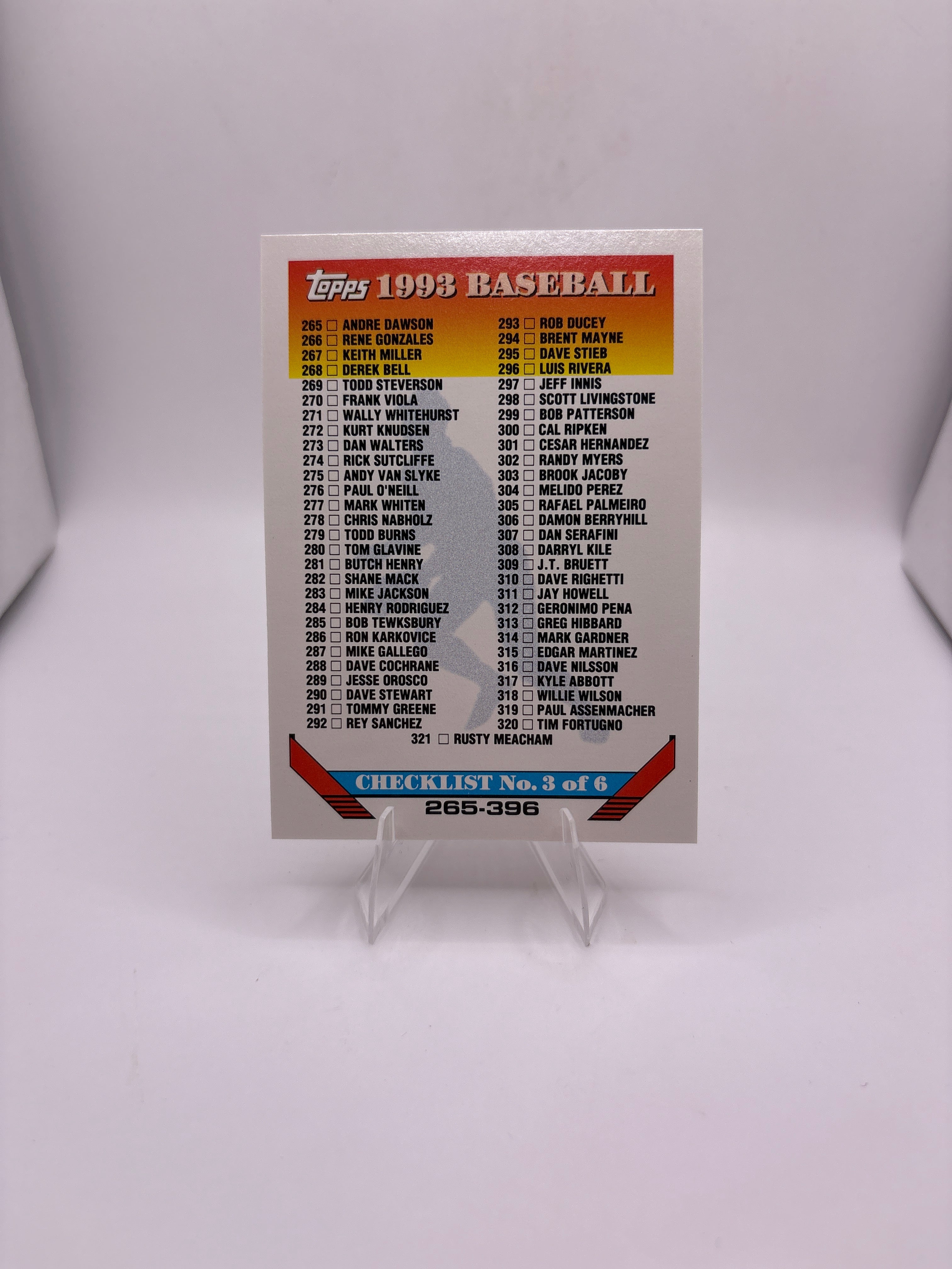 Topps Checklist No. 3 Main image