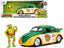 1959 Volkswagen Drag Beetle Green and Yellow and Michelangelo Diecast Figure "Teenage Mutant Ninja Turtles" "Hollywood Rides" Series 1/24 Diecast Model Car by Jada