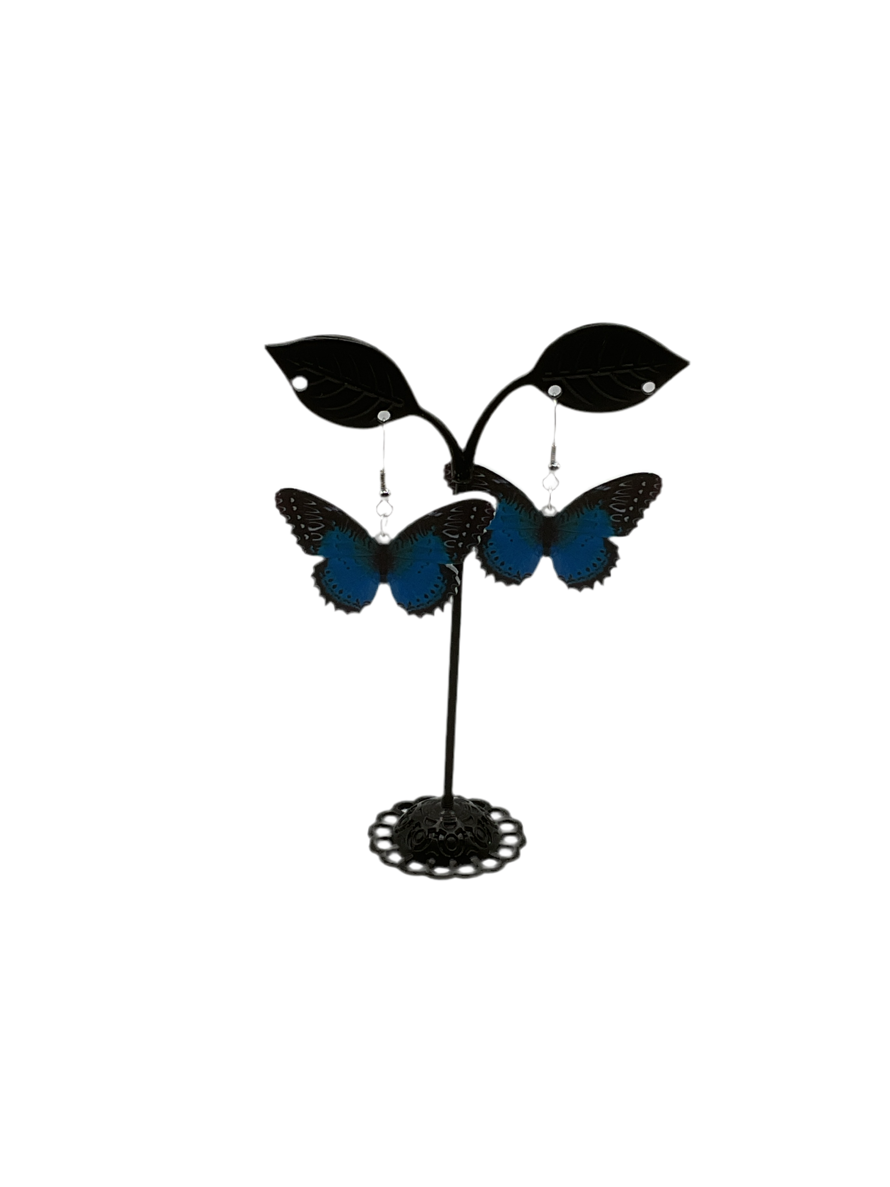 Blue Butterfly Earrings Secondary image