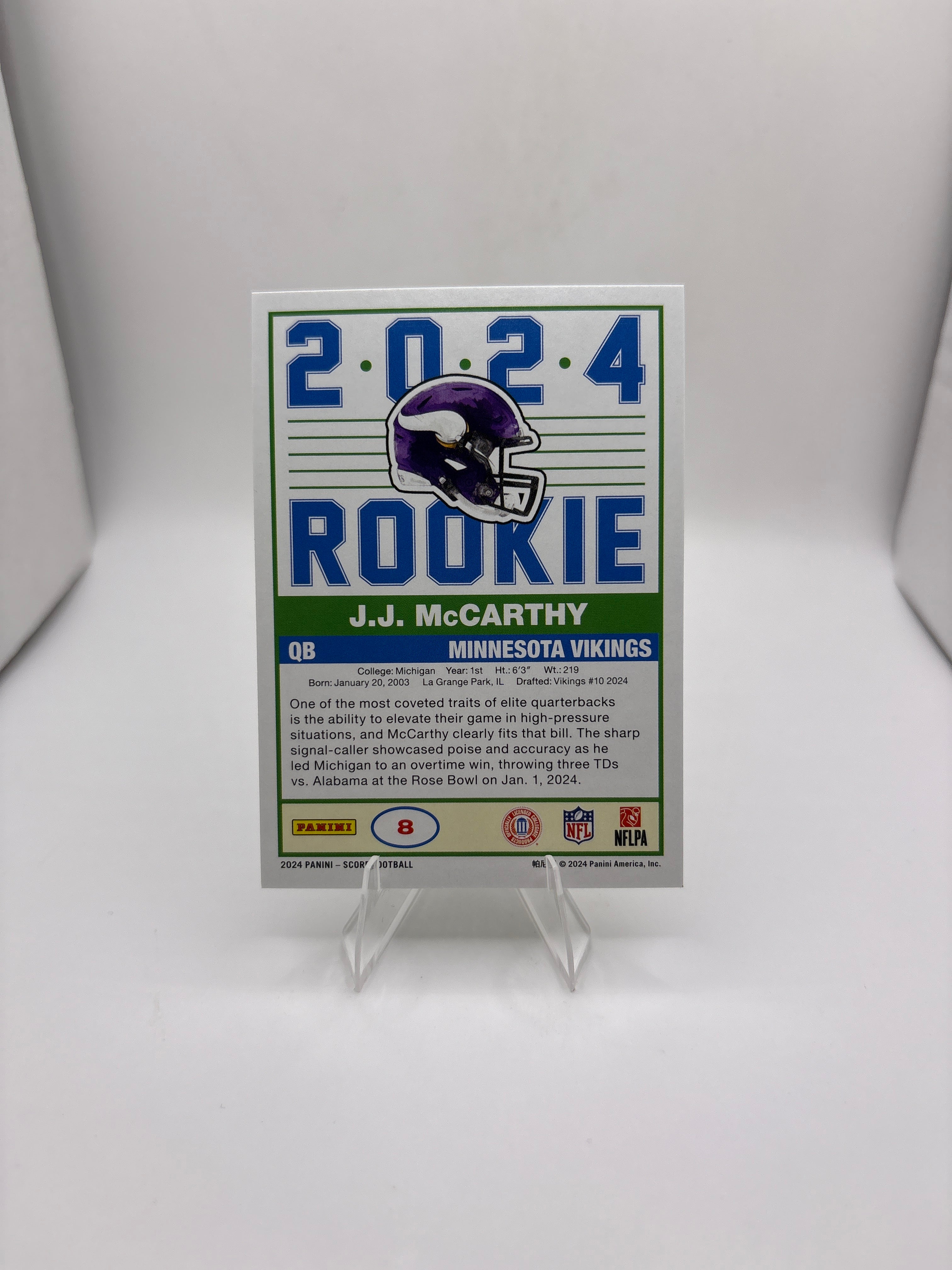 Score J.J. McCarthy