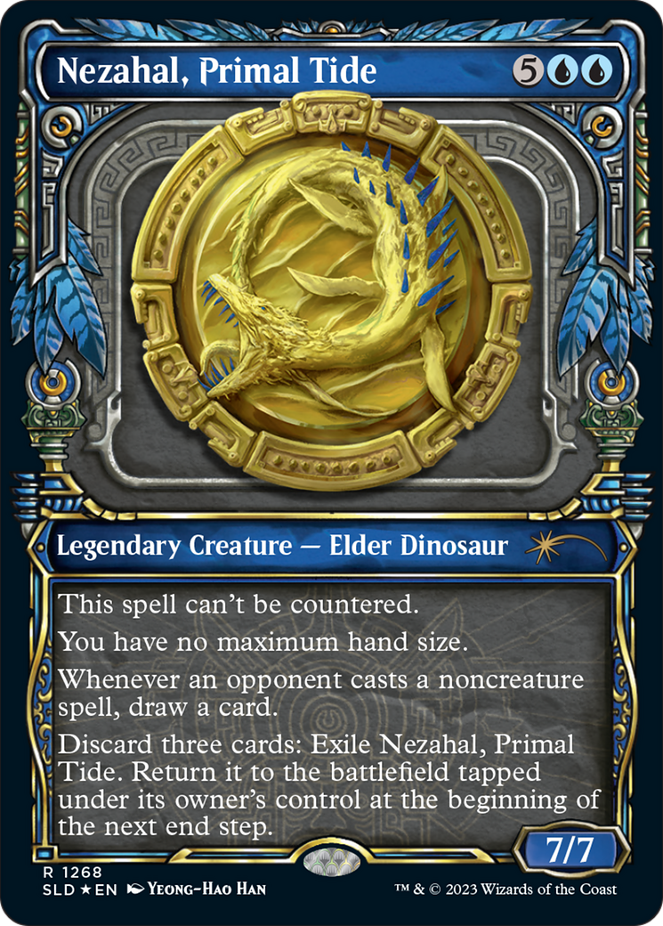 Nezahal, Primal Tide (SLD-1268) - Secret Lair Drop: (Showcase) Foil