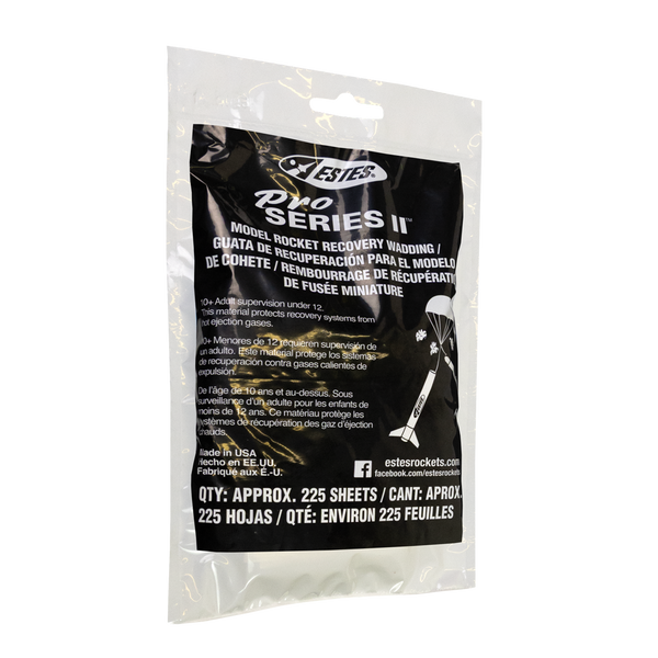 Estes Rockets - Pro Series II Recovery Wadding for Model Rockets (39 sheets)