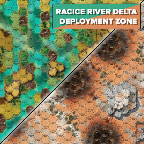 Tukayyid - Racice River Delta/Deployment Zone Battle Mat - Collectors World Toys
