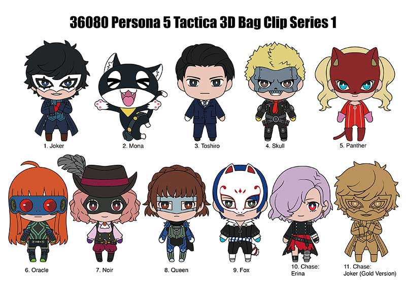 Persona 5 Tactica 3D Foam Bag Clip, Series 1 Blind Bag Main image