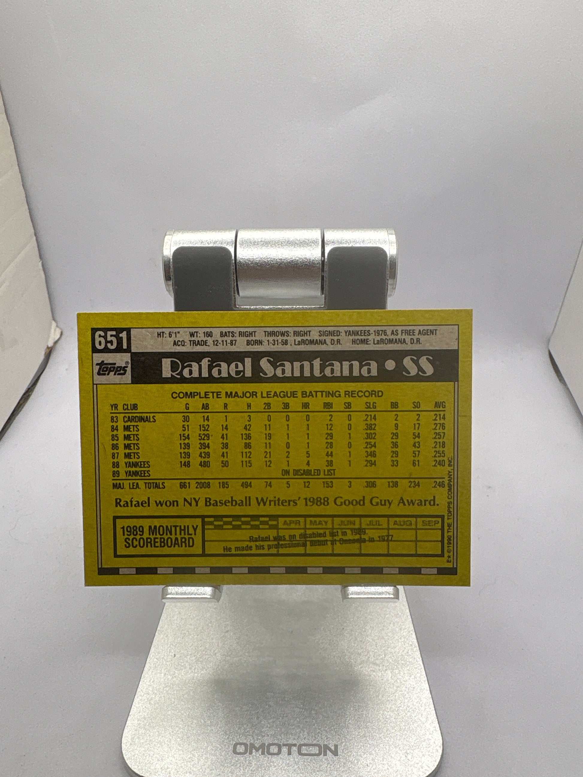 Topps Rafael Santana
