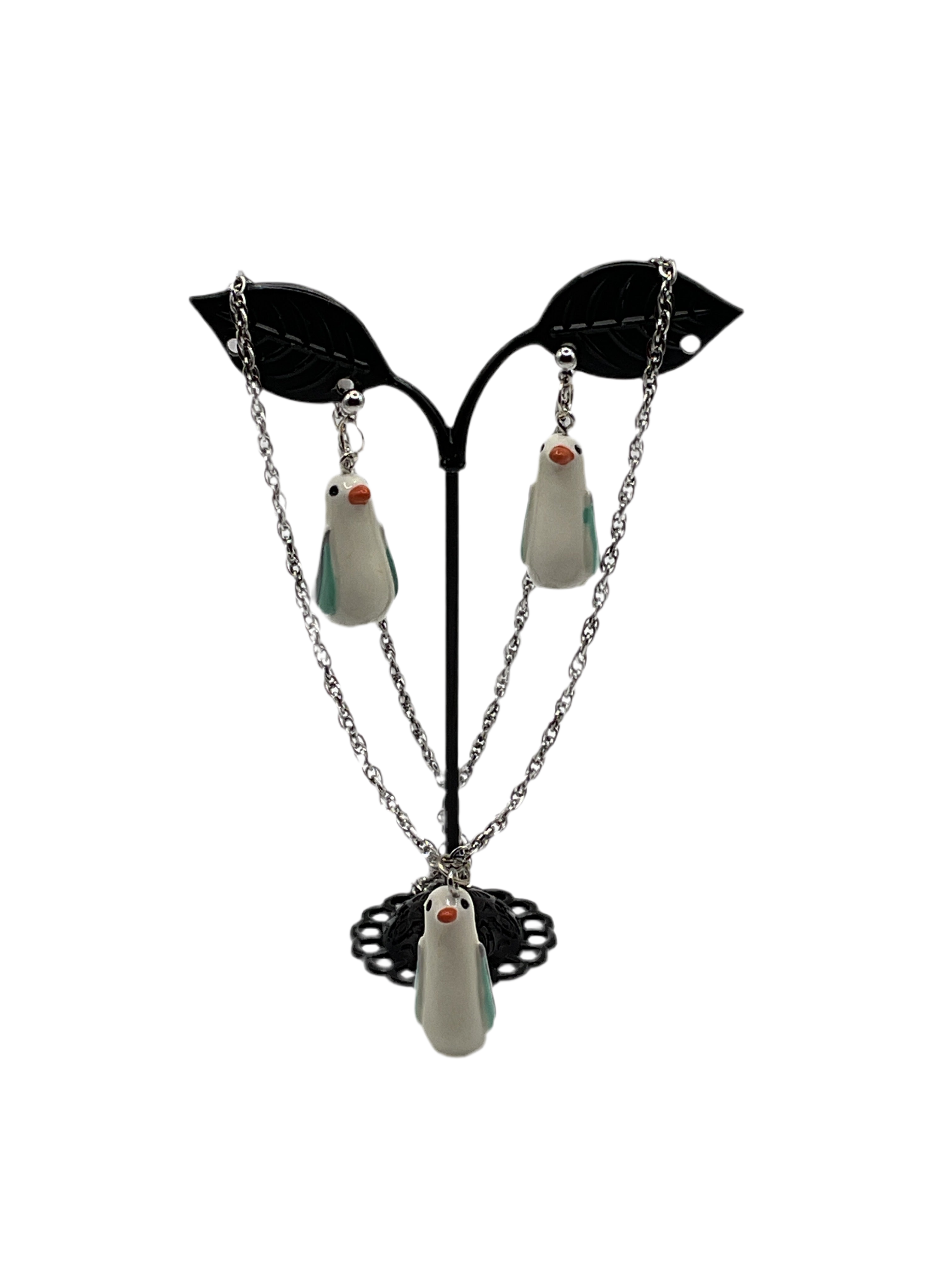 Seagull Earring and Necklace set