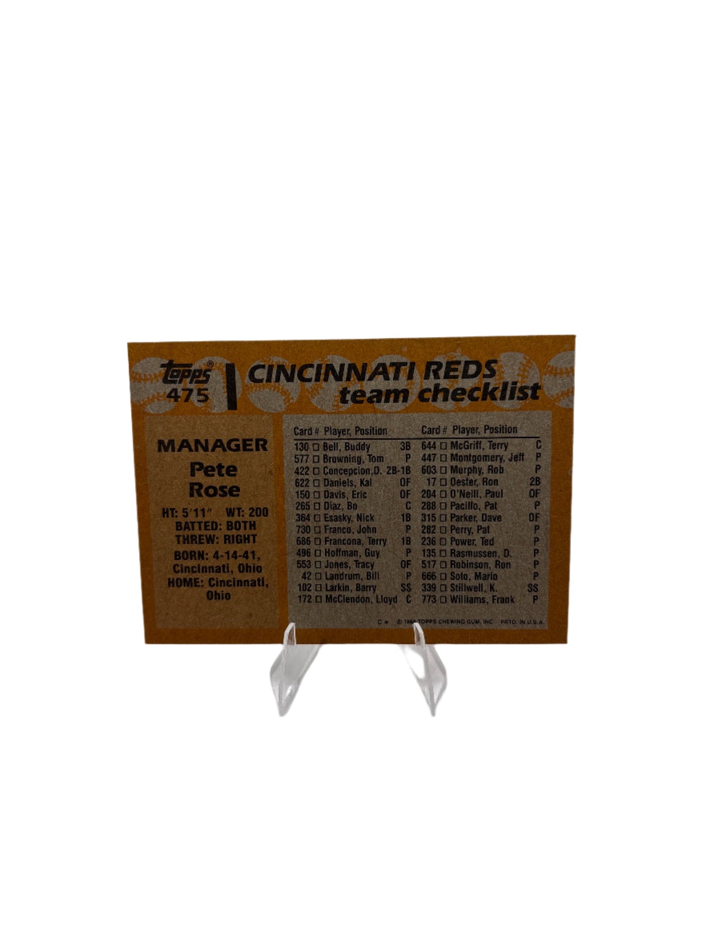 Topps Pete Rose