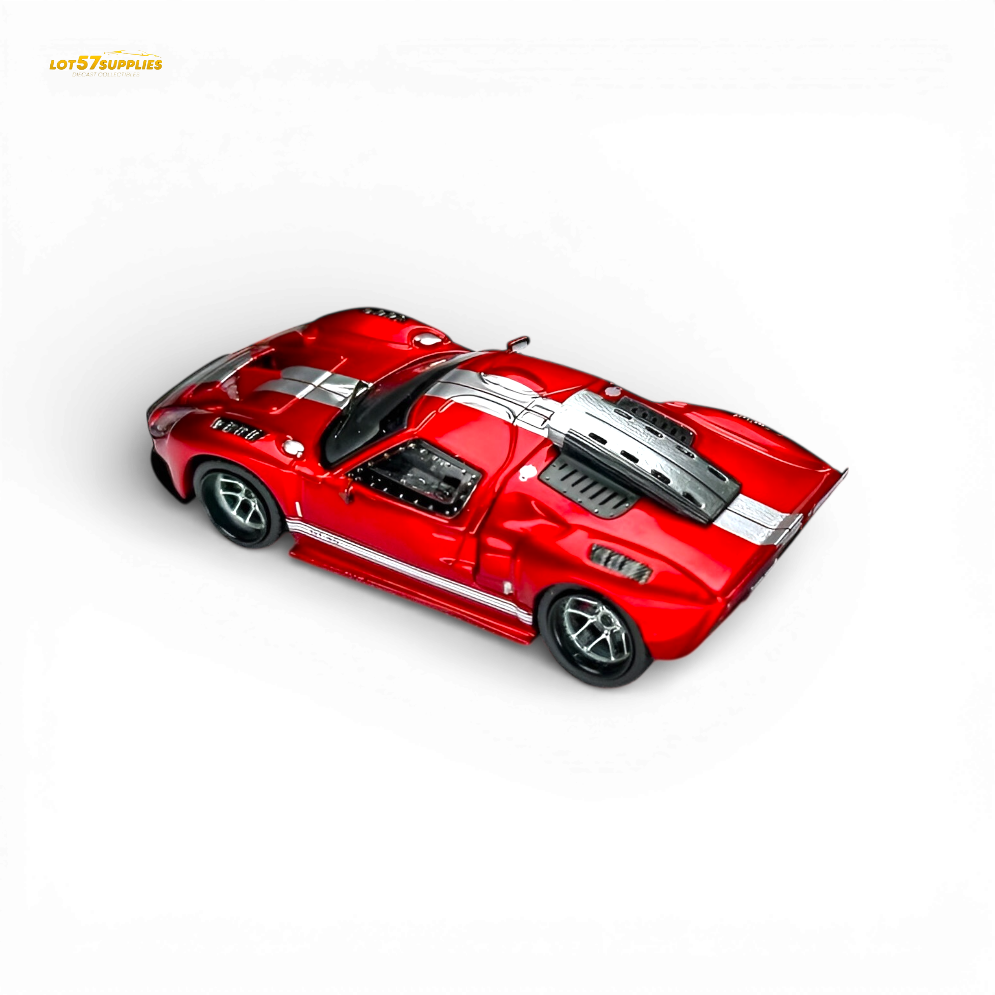 (Pre-Order) Rhino Model RM Ford GT40 - Transparent Red 1:64