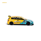(Pre-Order) ET Model Pandem Civic EG6 Mk5 Rocket Bunny - Spoon Blue 1:64