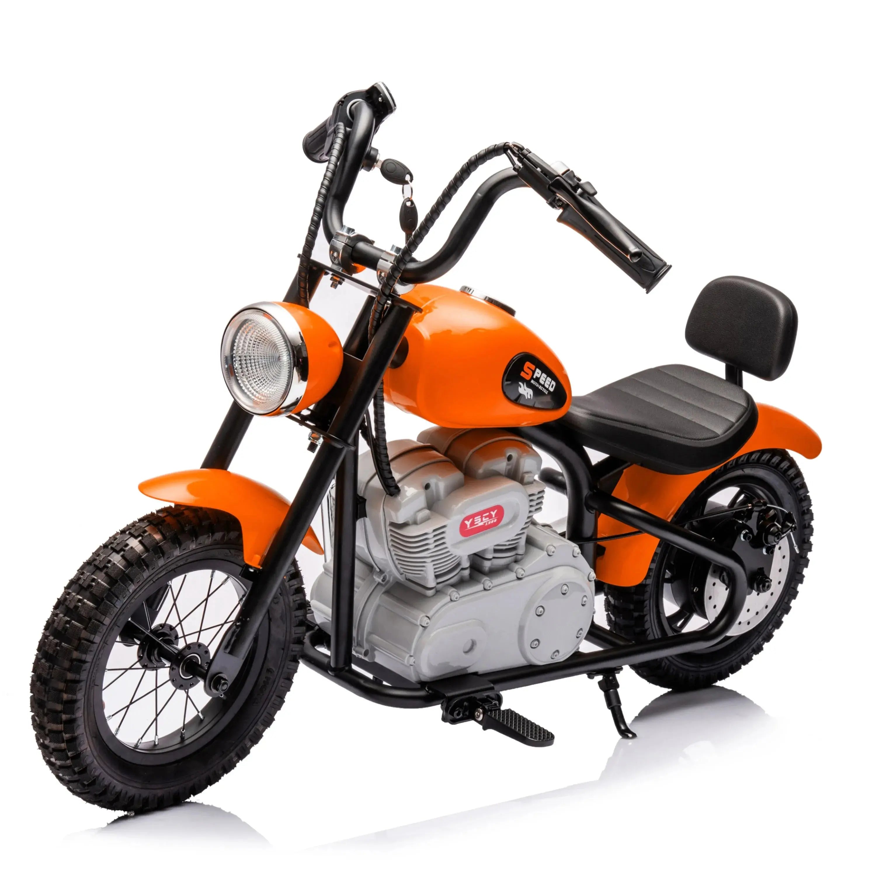 36V Freddo E-Chopper, Leather Seat, Rubber Air Wheels, Brushless Motor - Collectors World Toys