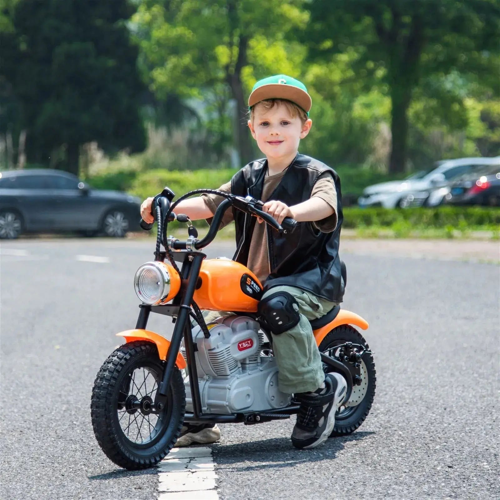 36V Freddo E-Chopper, Leather Seat, Rubber Air Wheels, Brushless Motor - Collectors World Toys