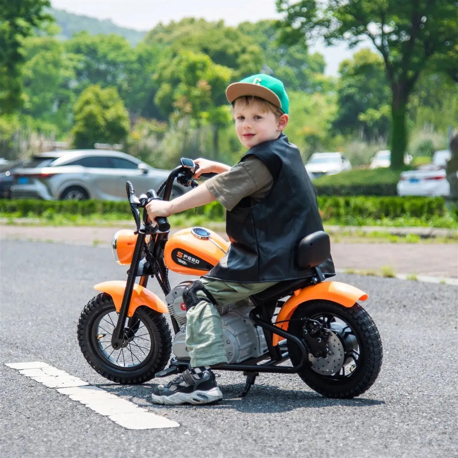 36V Freddo E-Chopper, Leather Seat, Rubber Air Wheels, Brushless Motor - Collectors World Toys