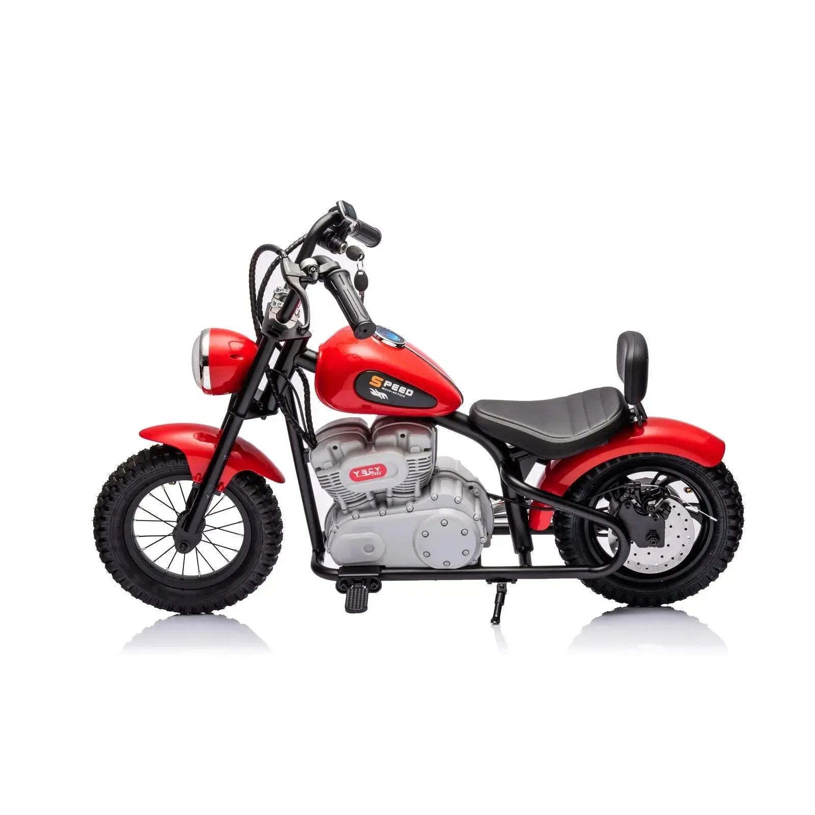36V Freddo E-Chopper, Leather Seat, Rubber Air Wheels, Brushless Motor - Collectors World Toys