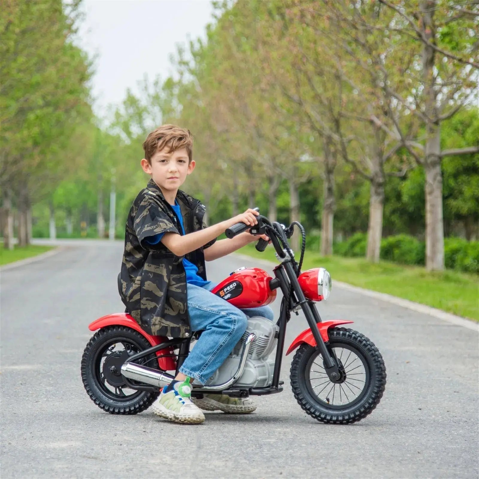 36V Freddo E-Chopper, Leather Seat, Rubber Air Wheels, Brushless Motor - Collectors World Toys