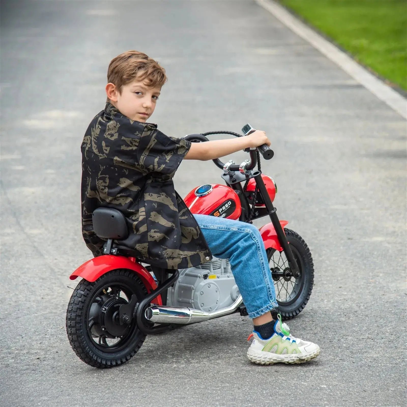 36V Freddo E-Chopper, Leather Seat, Rubber Air Wheels, Brushless Motor - Collectors World Toys