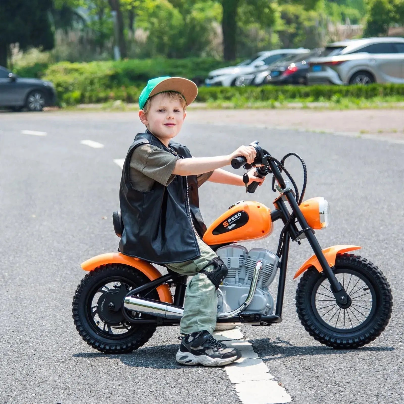 36V Freddo E-Chopper, Leather Seat, Rubber Air Wheels, Brushless Motor - Collectors World Toys