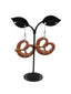 Pretzel earrings
