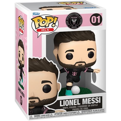 Funko Pop! Football Vinyl Figures - Select Figure(s) 01 - MLS Inter Miami - Lionel Messi (Away)