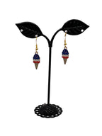 Americana Ice cream Cone earrings