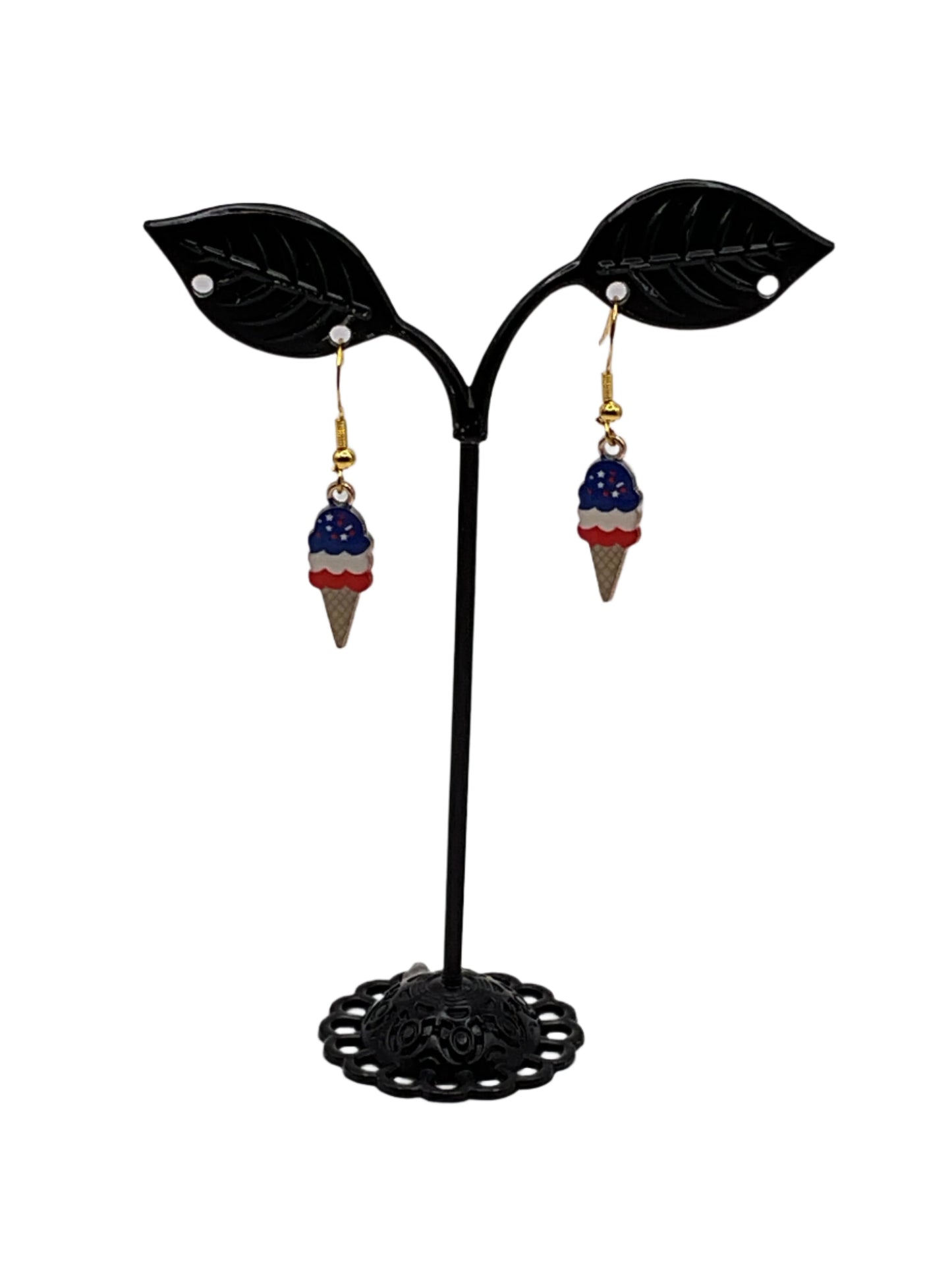 Americana Ice cream Cone earrings