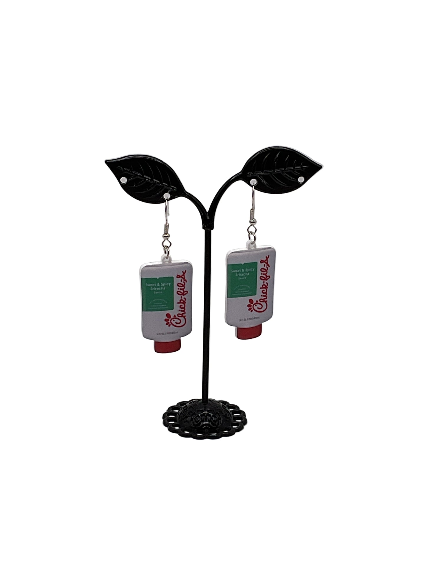 Chick-fil-A sauce earrings