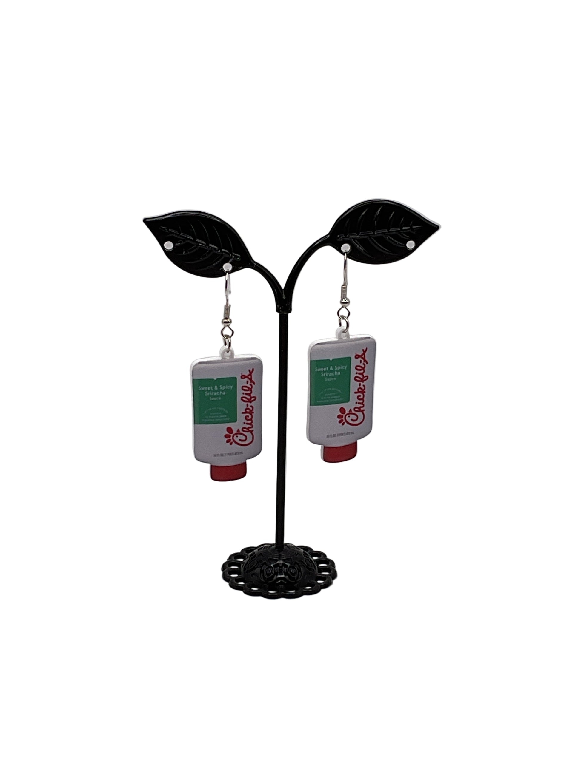 Chick-fil-A sauce earrings