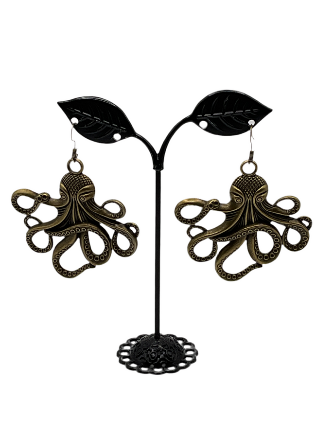 Octopus earrings Hover Image