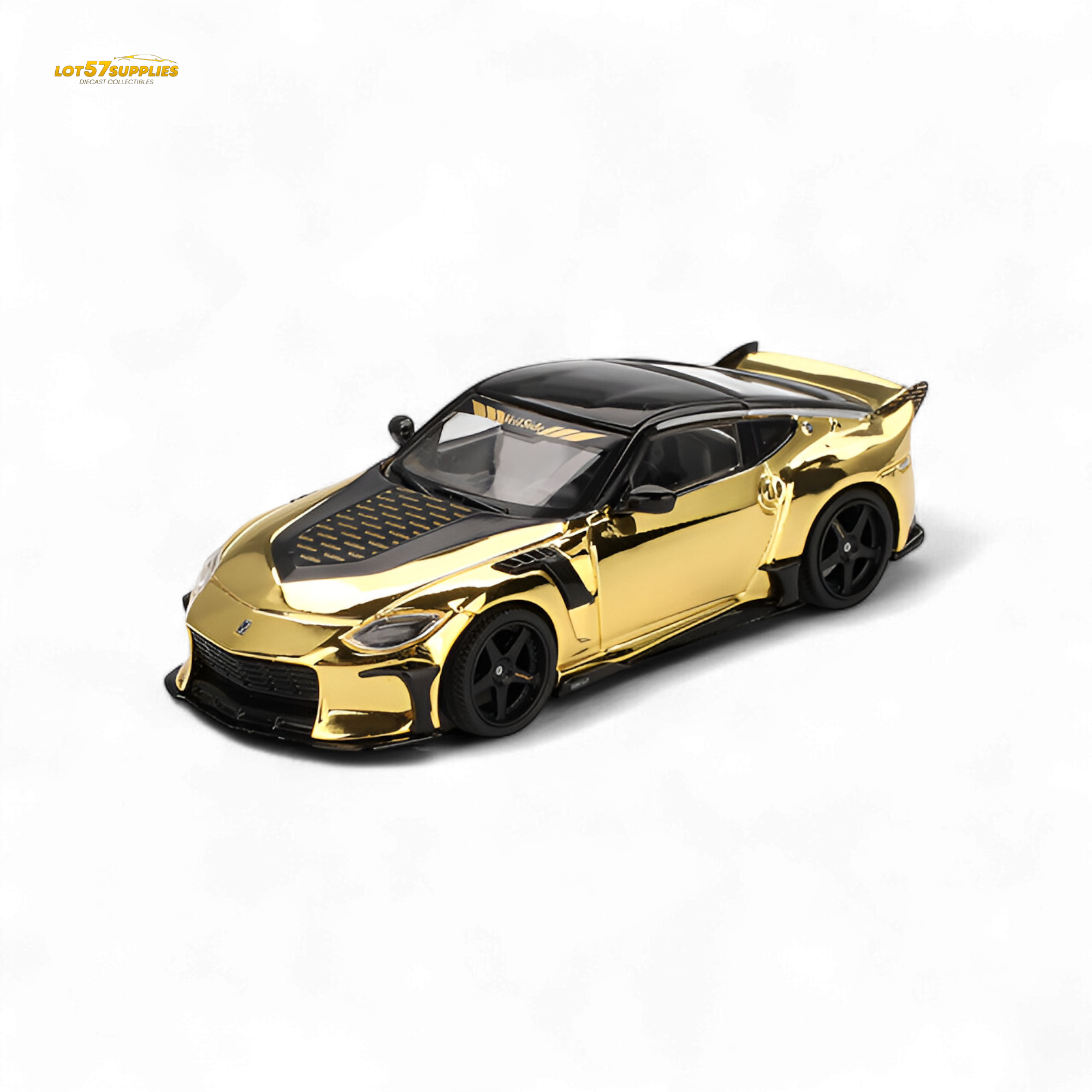 Mini-GT Nissan Z VeilSide FZ400 Gold Chrome LHD - Gold Chrome 1:64
