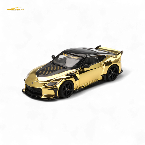 Mini-GT Nissan Z VeilSide FZ400 Gold Chrome LHD - Gold Chrome 1:64