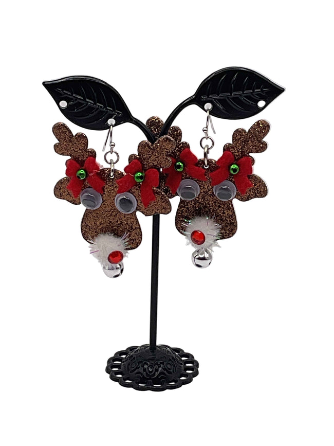 Reindeer earrings Hover Image